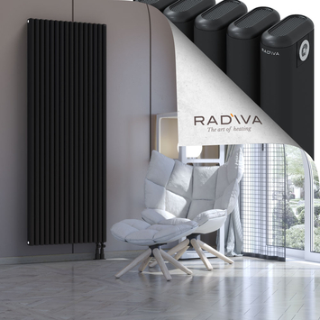 Kotto Radiateur En Aluminium 1900x716 Noir Bas à droite 50mm