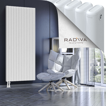 Kotto Radiateur En Aluminium 1900x806 Blanc Bas à gauche 50mm