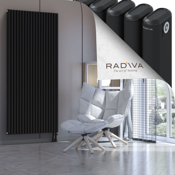 Kotto Radiateur En Aluminium 1900x851 Noir Bas à droite 50mm