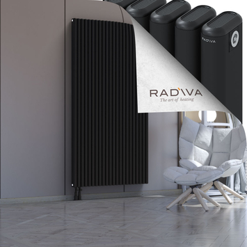 Kotto Radiateur En Aluminium 1900x986 Noir Bas à gauche 50mm