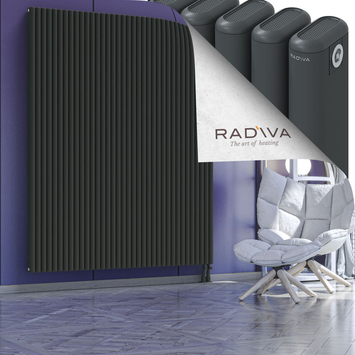 Kotto Radiateur En Aluminium 2000x1616 Anthracite Foncé Bas à droite 50mm