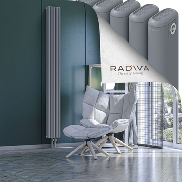 Kotto Radiateur En Aluminium 2000x221 Gris Bas Milieu 50mm