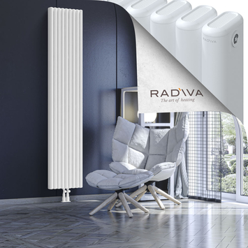 Kotto Radiateur En Aluminium 2000x401 Blanc Bas Milieu 50mm