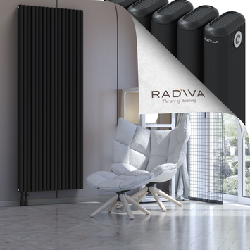 Kotto Radiateur En Aluminium 2000x761 Noir Bas à gauche 50mm