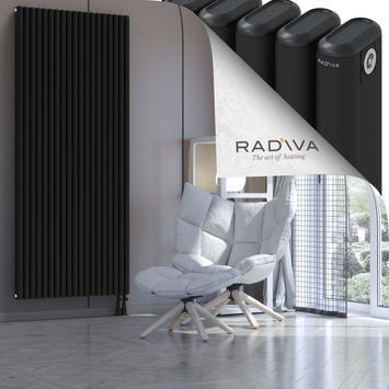 Kotto Radiateur En Aluminium 2000x851 Noir Bas à droite 50mm