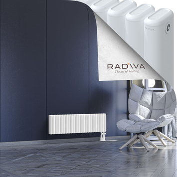 Kotto Radiateur En Aluminium 300x1031 Blanc Bas à droite 50mm