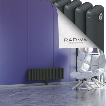 Kotto Radiateur En Aluminium 300x1076 Anthracite Foncé Bas Milieu 50mm