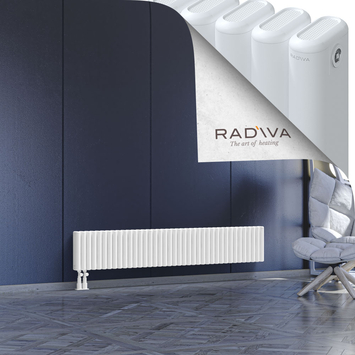 Kotto Radiateur En Aluminium 300x1751 Blanc Bas à gauche 50mm