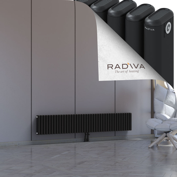 Kotto Radiateur En Aluminium 300x1751 Noir Bas Milieu 50mm