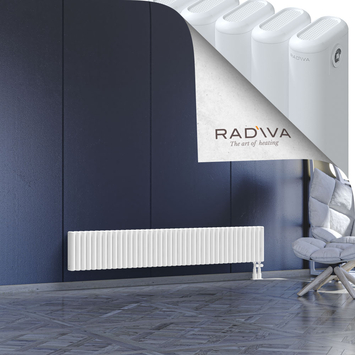 Kotto Radiateur En Aluminium 300x1796 Blanc Bas à droite 50mm