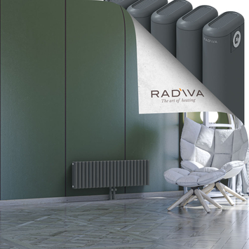 Kotto Radiateur En Aluminium 300x986 Anthracite Bas Milieu 50mm