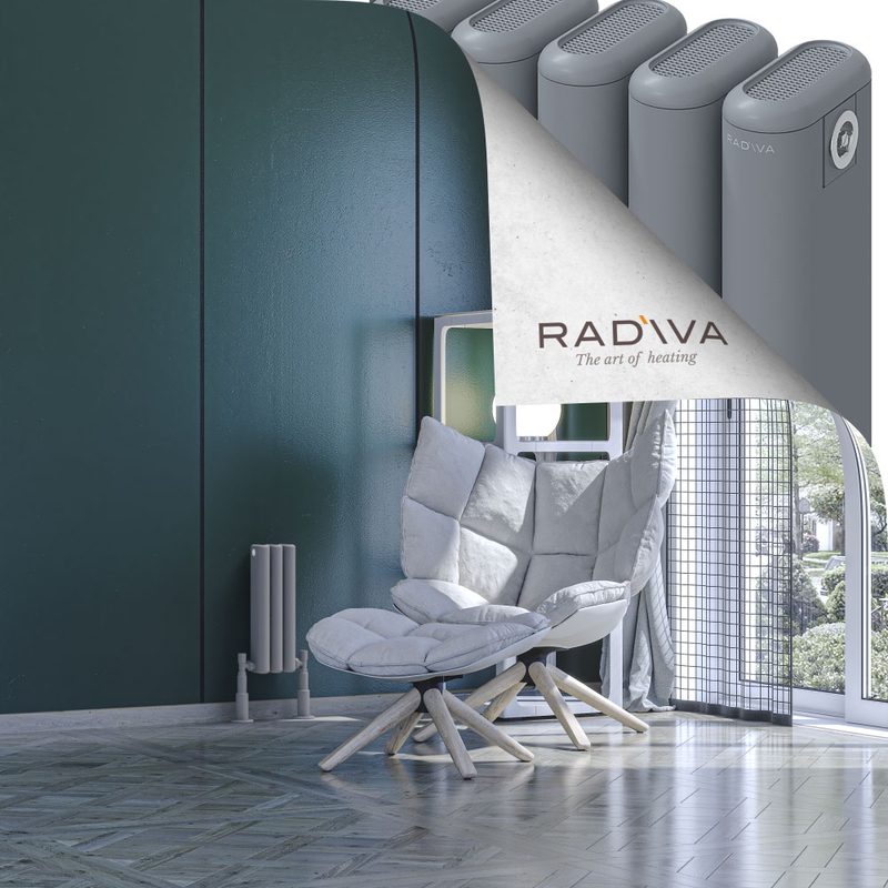 Kotto Radiateur En Aluminium 400x131 Gris 