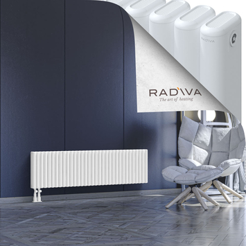 Kotto Radiateur En Aluminium 400x1481 Blanc Bas à gauche 50mm