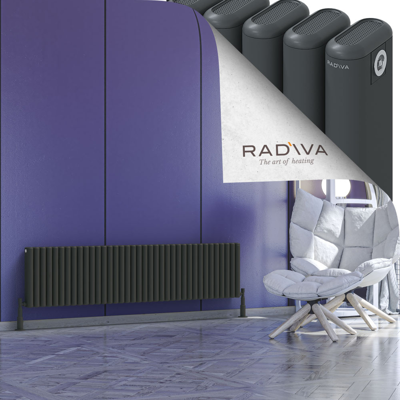 Kotto Radiateur En Aluminium 400x1661 Anthracite Foncé 