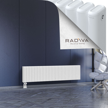 Kotto Radiateur En Aluminium 400x1751 Blanc Bas à gauche 50mm