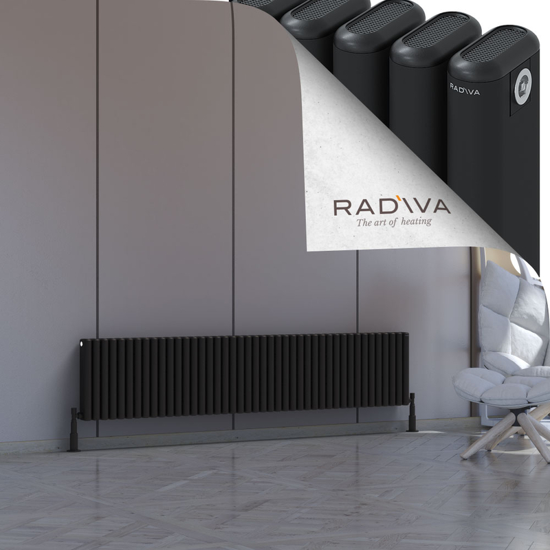 Kotto Radiateur En Aluminium 400x1931 Noir 