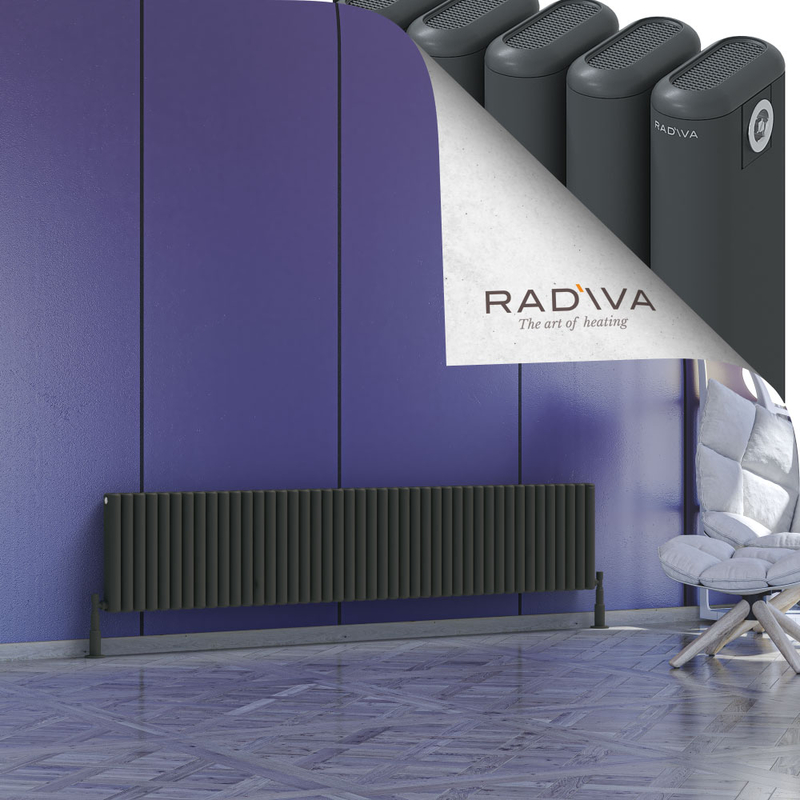 Kotto Radiateur En Aluminium 400x1976 Anthracite Foncé 