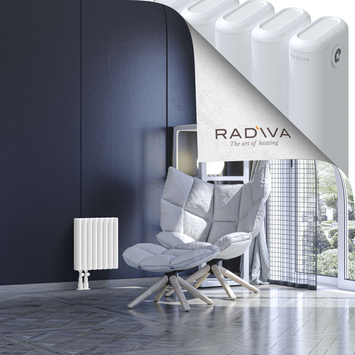 Kotto Radiateur En Aluminium 400x356 Blanc Bas à gauche 50mm