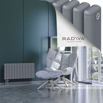Kotto Radiateur En Aluminium 400x851 Gris Bas à gauche 50mm