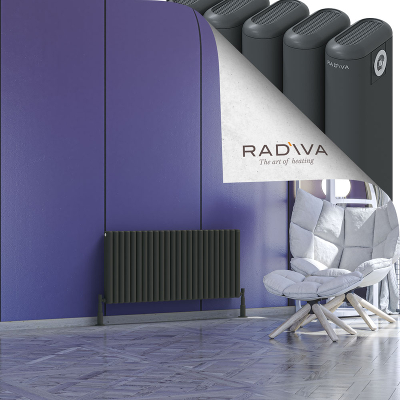 Kotto Radiateur En Aluminium 500x1076 Anthracite Foncé 