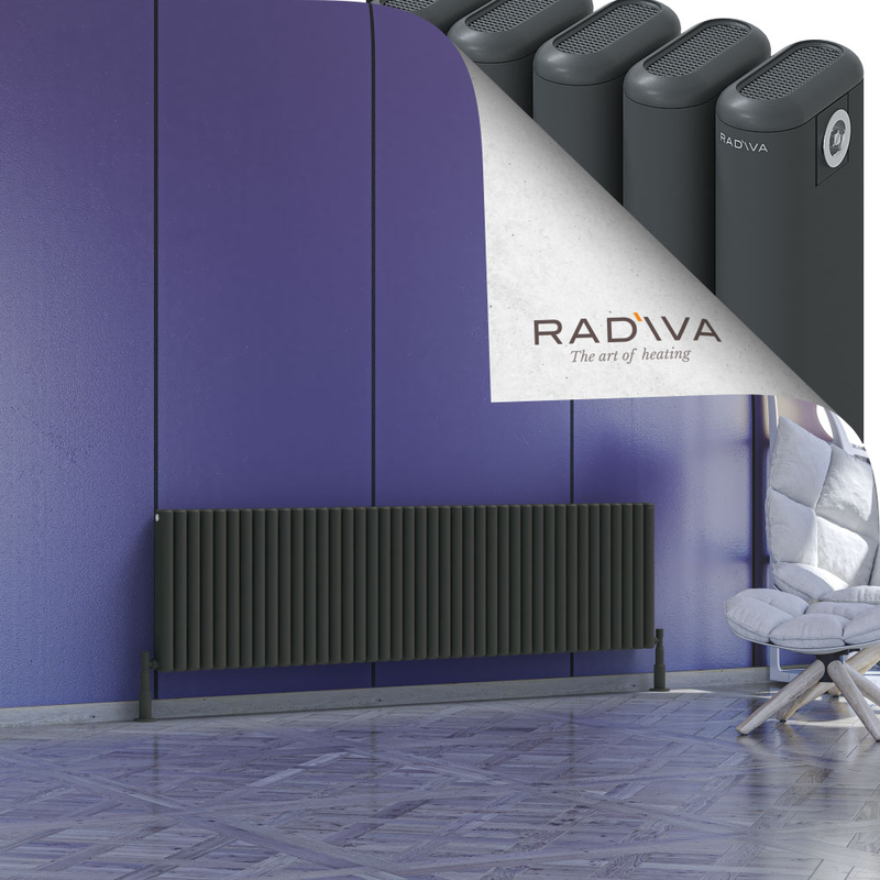 Kotto Radiateur En Aluminium 500x1841 Anthracite Foncé 