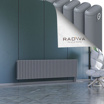 Kotto Radiateur En Aluminium 500x1886 Gris Bas à droite 50mm
