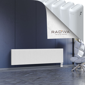 Kotto Radiateur En Aluminium 500x1976 Blanc Bas à droite 50mm