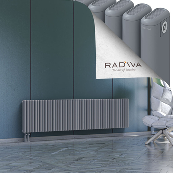 Kotto Radiateur En Aluminium 500x1976 Gris Bas à gauche 50mm