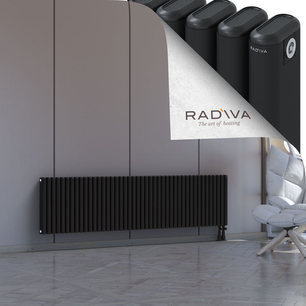 Kotto Radiateur En Aluminium 500x1976 Noir - 4