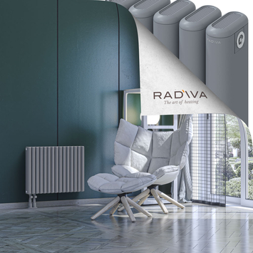 Kotto Radiateur En Aluminium 500x671 Gris Bas à gauche 50mm