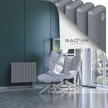 Kotto Radiateur En Aluminium 500x671 Gris Bas à droite 50mm