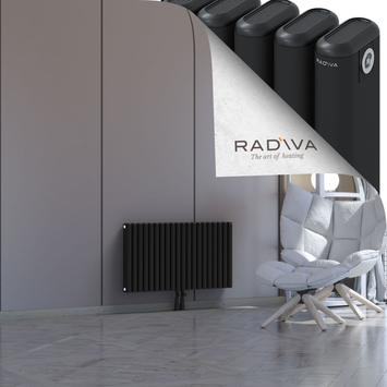 Kotto Radiateur En Aluminium 500x896 Noir Bas Milieu 50mm
