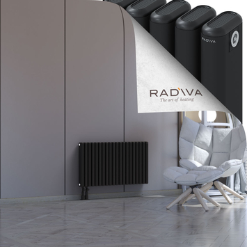 Kotto Radiateur En Aluminium 500x896 Noir Bas à gauche 50mm