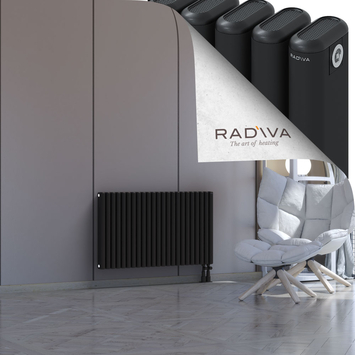 Kotto Radiateur En Aluminium 600x1031 Noir Bas à droite 50mm
