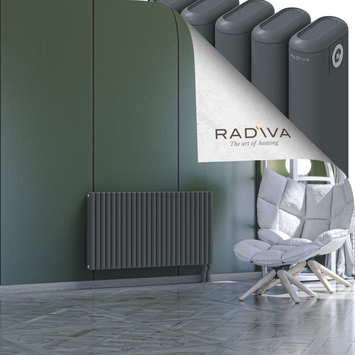 Kotto Radiateur En Aluminium 600x1121 Anthracite Bas à droite 50mm