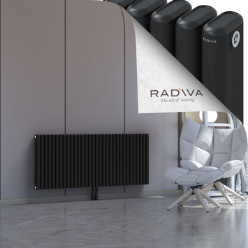 Kotto Radiateur En Aluminium 600x1436 Noir Bas Milieu 50mm
