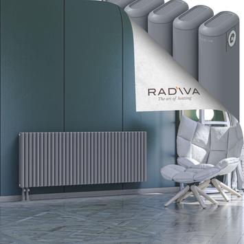 Kotto Radiateur En Aluminium 600x1616 Gris Bas à gauche 50mm