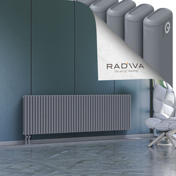Kotto Radiateur En Aluminium 600x1976 Gris Bas à gauche 50mm