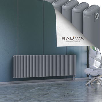 Kotto Radiateur En Aluminium 600x1976 Gris Bas à droite 50mm