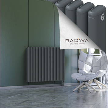 Kotto Radiateur En Aluminium 900x1121 Anthracite Bas à droite 50mm