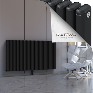 Kotto Radiateur En Aluminium 900x1661 Noir Bas Milieu 50mm