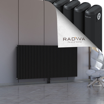 Kotto Radiateur En Aluminium 900x1886 Noir Bas Milieu 50mm