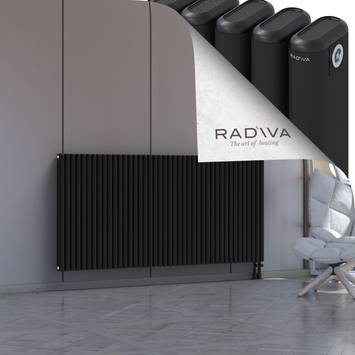 Kotto Radiateur En Aluminium 900x1886 Noir Bas à droite 50mm