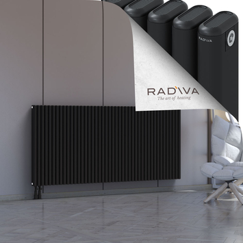 Kotto Radiateur En Aluminium 900x1976 Noir Bas à gauche 50mm