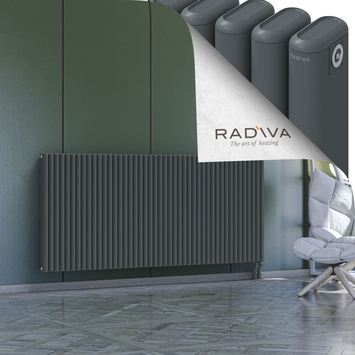Kotto Radiateur En Aluminium 900x2021 Anthracite Bas à droite 50mm