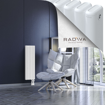 Kotto Radiateur En Aluminium 900x266 Blanc Bas à droite 50mm