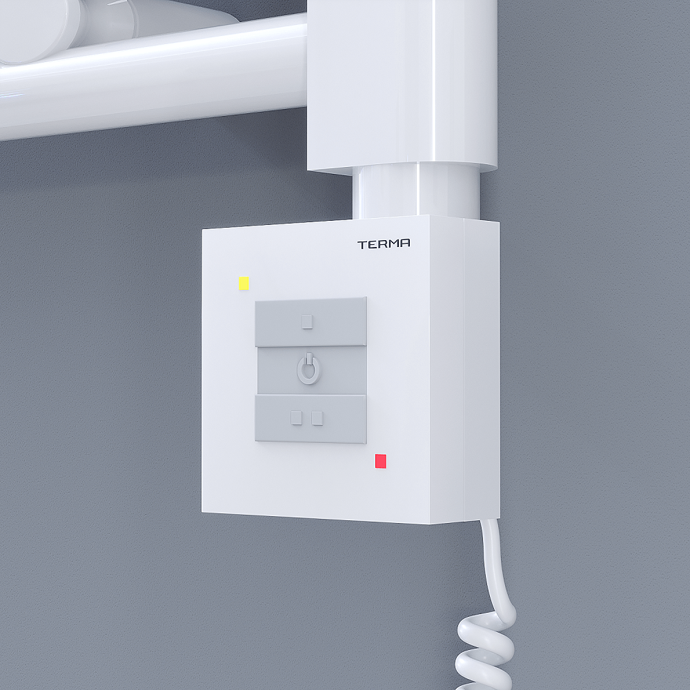 Ktx1 Towel Warmer Resistance Controller with Spiral Cable White - 1