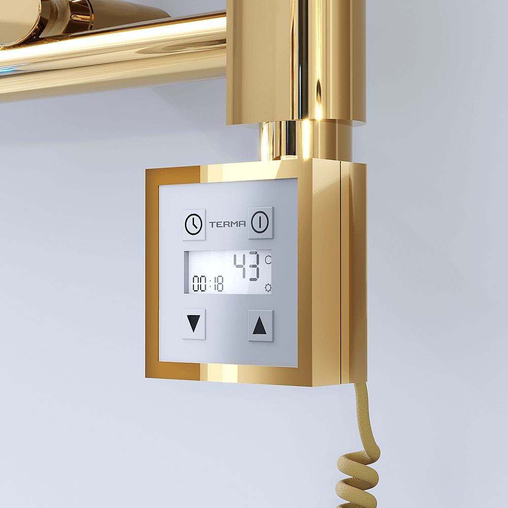 Ktx3 Towel Warmer Resistance Controller with Spiral Cable Gold - 1
