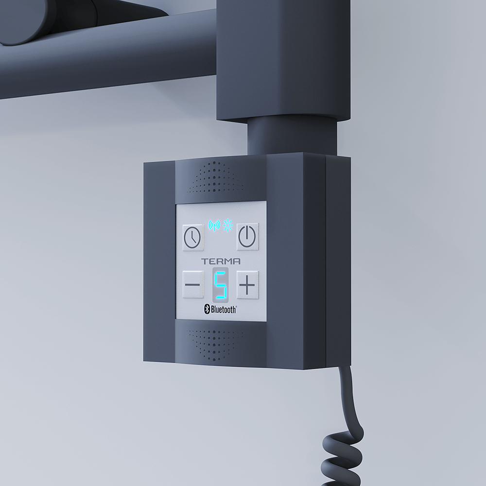 Ktx4 Towel Warmer Resistance Controller with Spiral Cable Anthracite - 1