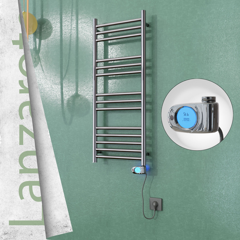 Lanzarote Sèche Serviettes Electrique 400x1000 Finition de polissage (Thermostat Musa) 200 W 